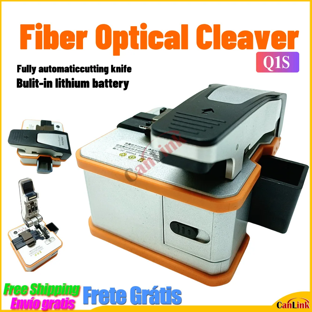 Q1S fiber cleaver Fully Automatic Electric Rechargeable Optic Cable Ftth Optical Fiber Cleaver High Cutter