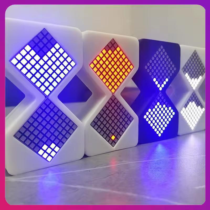 ABKL-LED Electronic Hourglass Toilet Hourglass Timers DIY Digital Sand Clock Time Cyber Style Home Birthday Christmas Gift - AliExpress 15
