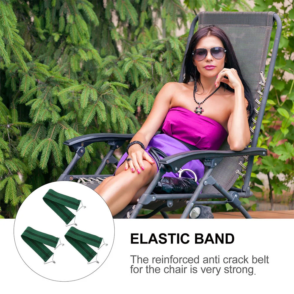 

3pcs Reinforced Elastic for Chairs Sturdy Straps Good Elasticity Anti break Belts Suitable Recliners Folding Chairs