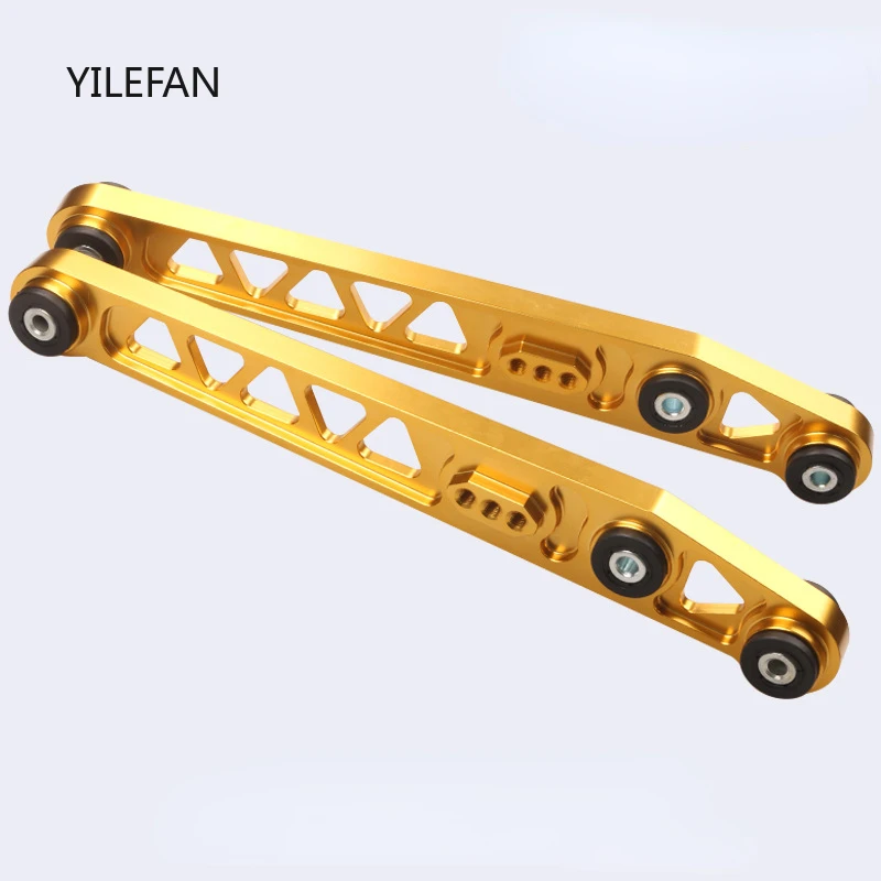 

Rear Billet Aluminum Lower Control Arms Relacement For 96-00 Honda Civic Si SiR EK Chassis Strut Suspension Crossmember 1 Pair