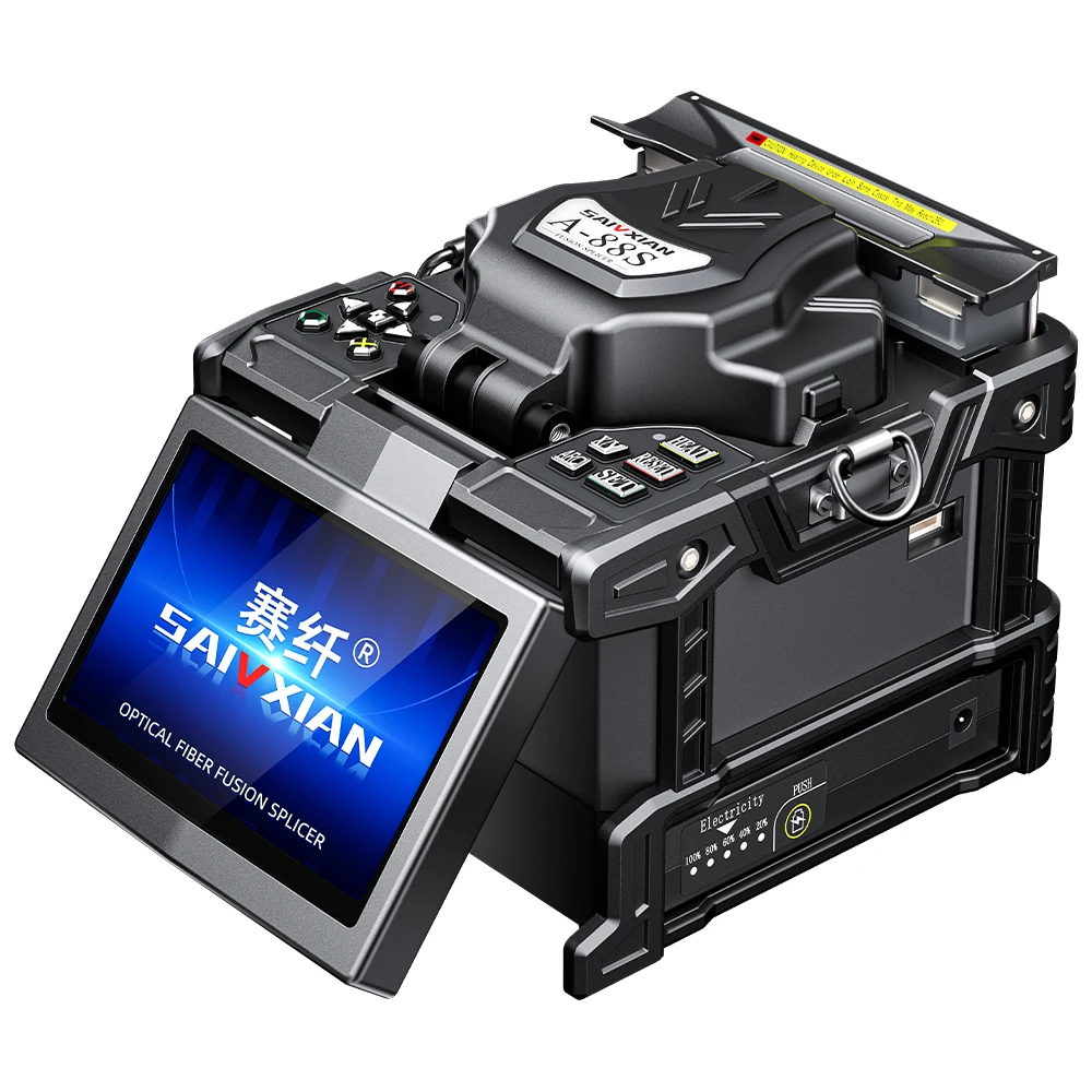 

Original 88S Signal Fire Fusion Splicer Optical Fiber Fusion Splicer FTTH Network Used SM Fiber Type Welding machine