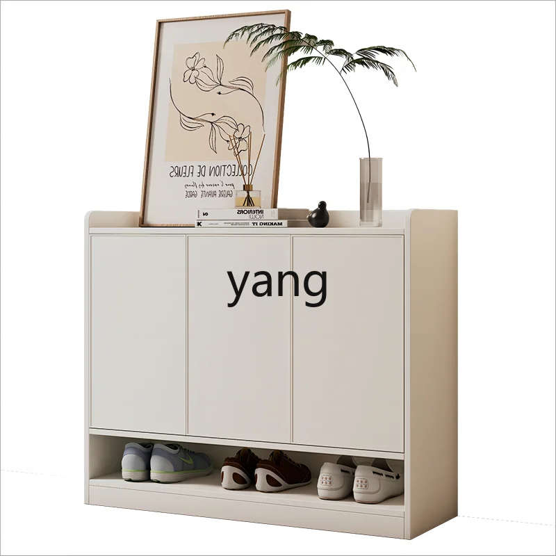 

CX Cream Style All Aluminum Alloy Shoe Cabinet Home Doorway Outdoor Balcony Waterproof and Sun Protection Storage