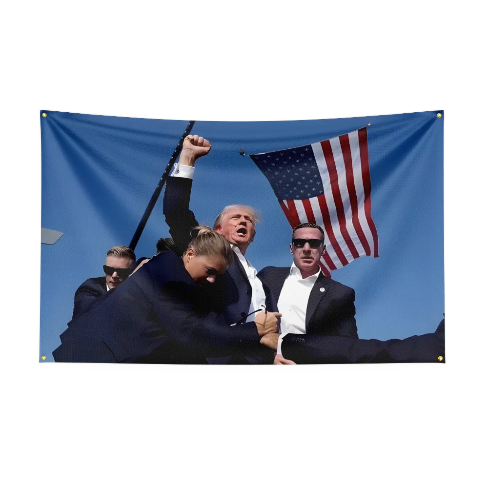 Trump Flag Banner, tornar a América grande novamente, ainda lutando