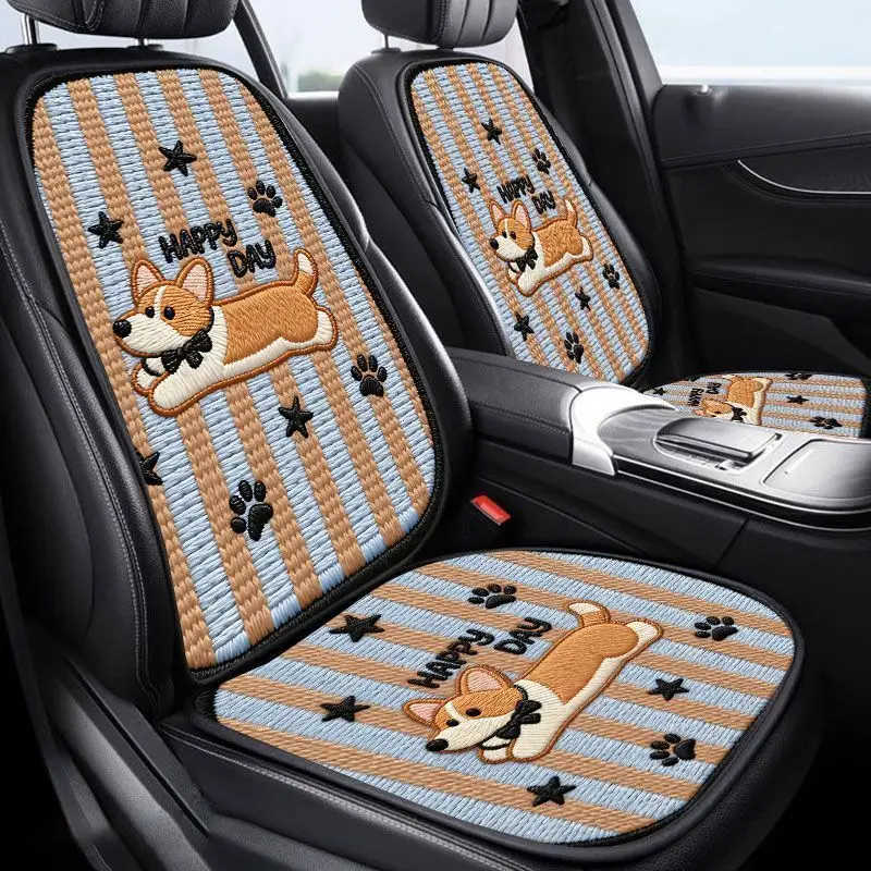 Cute Fabric Car Seat Covers Breathable Summer 2026 New 3D Universal Fit