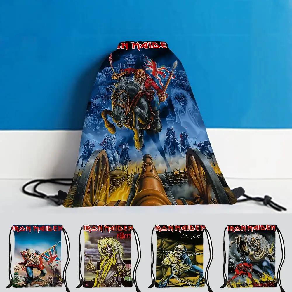 حقيبة ظهر كلاسيكية للنساء من I-Iron M-Maiden، جيب برباط مطبوع لطيف، سعة عالية، هدية تخزين محمولة #5