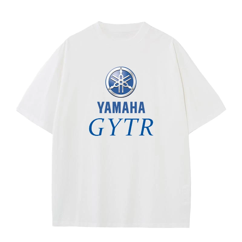 Yamaha Men's T-shirt - Heavyweight, Loose-Fitting, Casual Round-neck Short Sleeve Sweat-Wicking and Breathable Large Size Shirt
