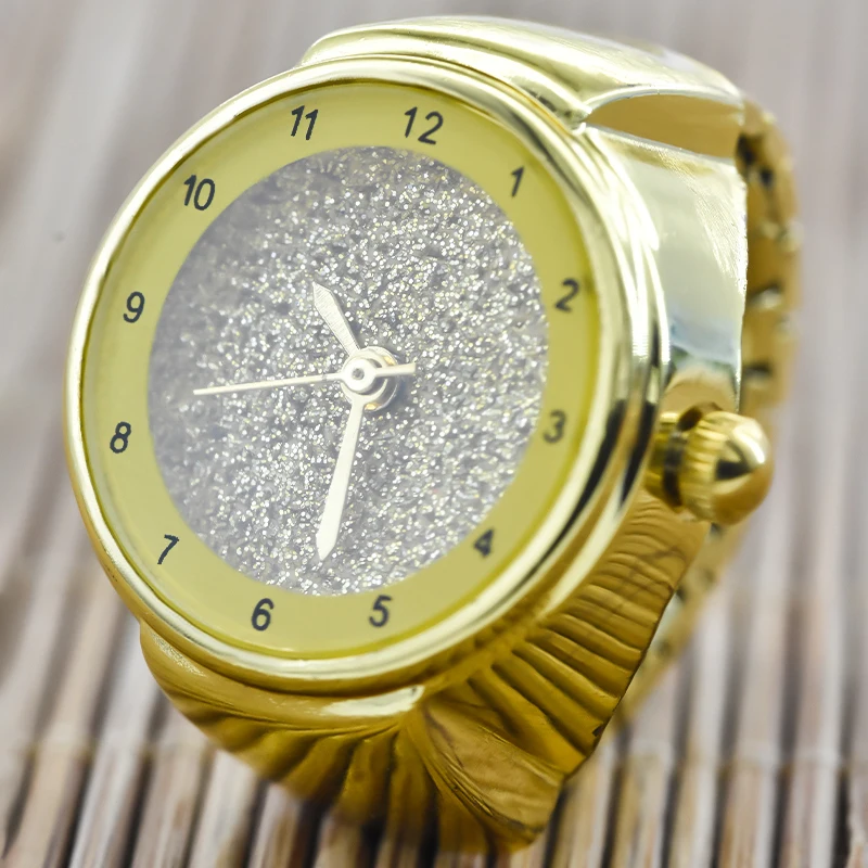 Creative Full Star Quartz Watch New Hot Sales Alloy Shell Finger Circular Dial Arabic Numerals Face Couple Men And Women