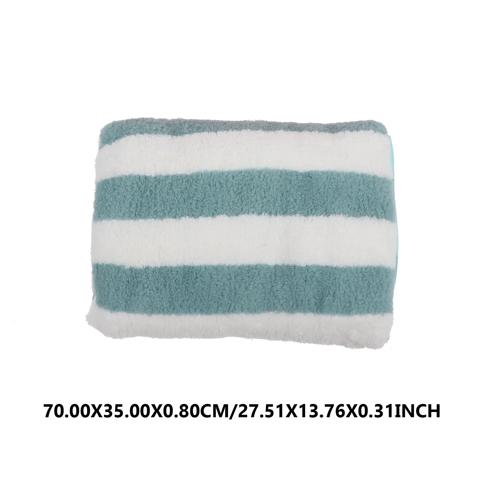 4 Pcs Color Striped Towel Coral Fleece Cloth Thick Wash Comfortable Face Absorbent Shower Household