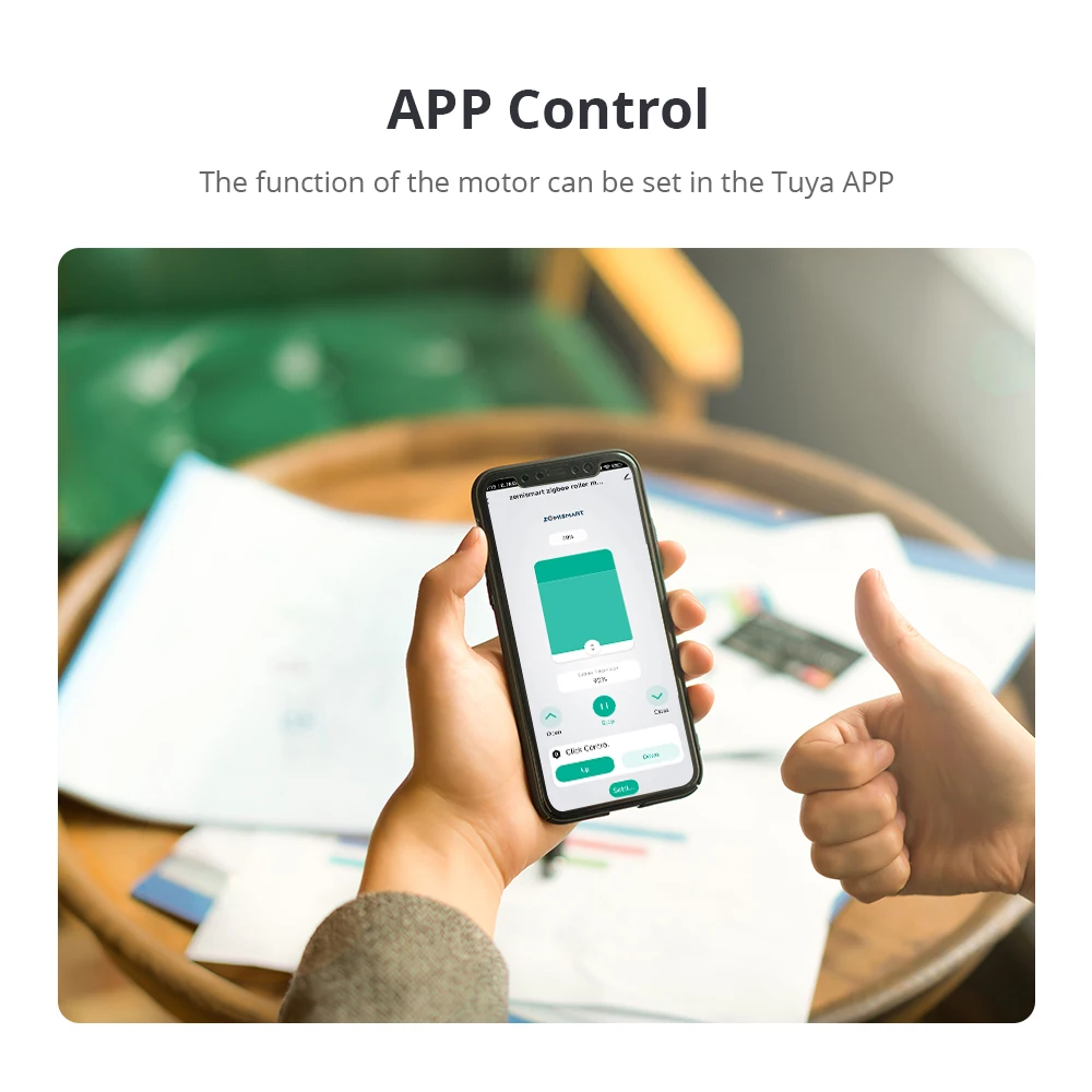 Motore per tenda a rullo Zemismart Zigbee per tubo da 17 mm 25 mm Motore con paralume a batteria integrato Funziona con Tuya Smart Life Alexa Google Home