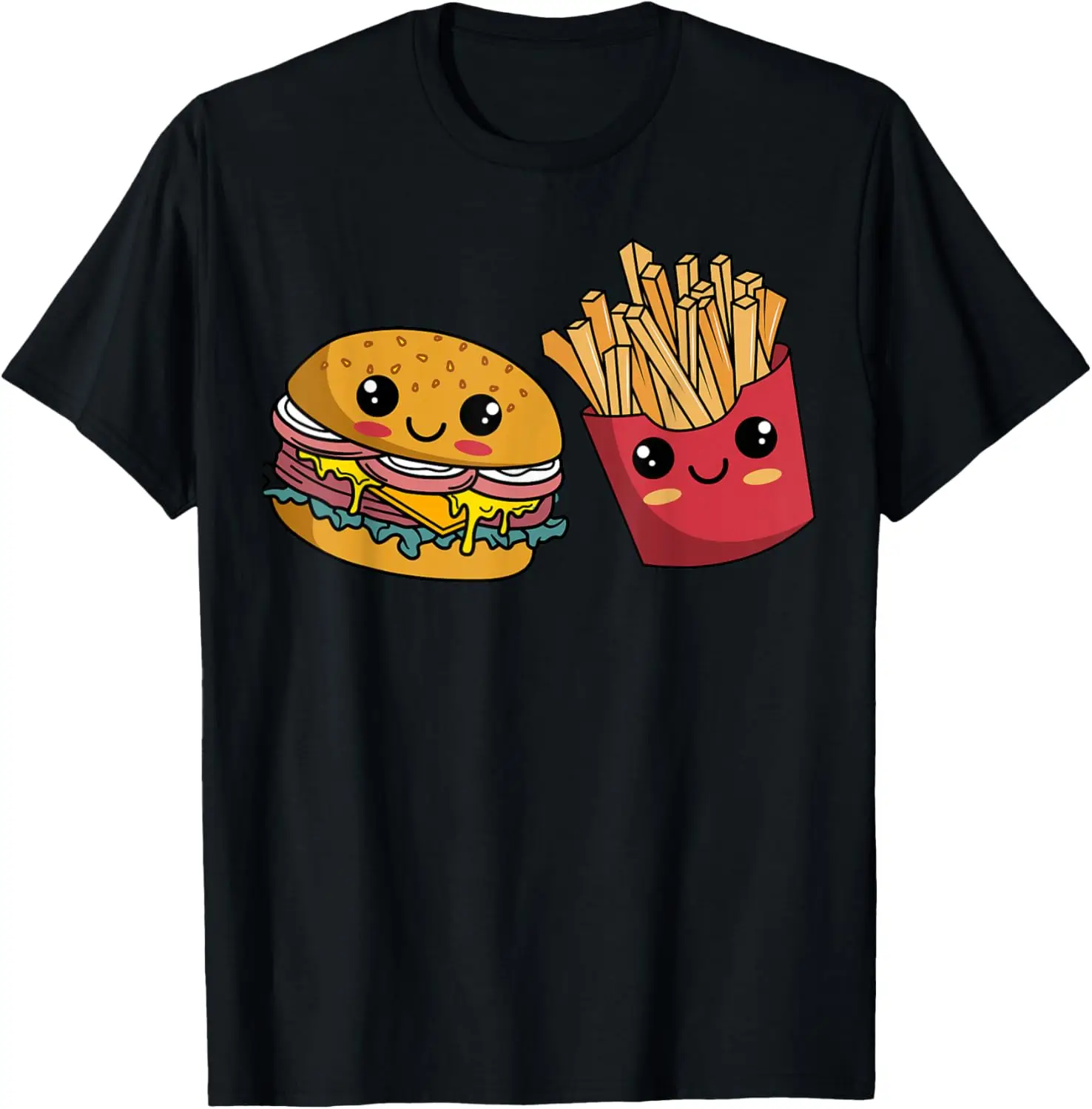 Burger Hamburger French Fries Fast Food Lover T-Shirt