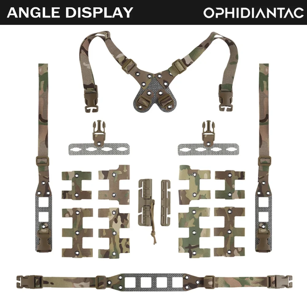 

Hunting Equipment Chest OPHIDIANTAC Free Combination Modular Quick Release Design MOLLE Chest Rig V2 for Sport CS Game