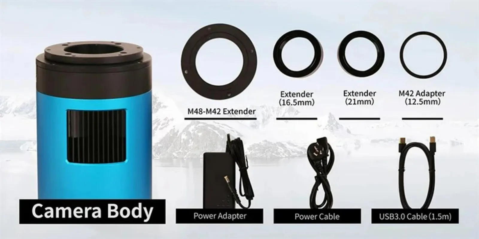 

ToupTek ATR432C IMX432 Cooled Color Camera 1.1inch Sensor for Advanced Deep Space Photography ATR3CMOS01700KPA