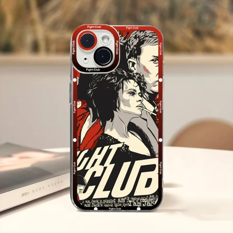 Fight Club movie Phone Case for Xiaomi 13 Redmi Note 12 11 10 Pro Lite Proplus Pocox3GT F3 Transparent Soft TPU Fundas Cover