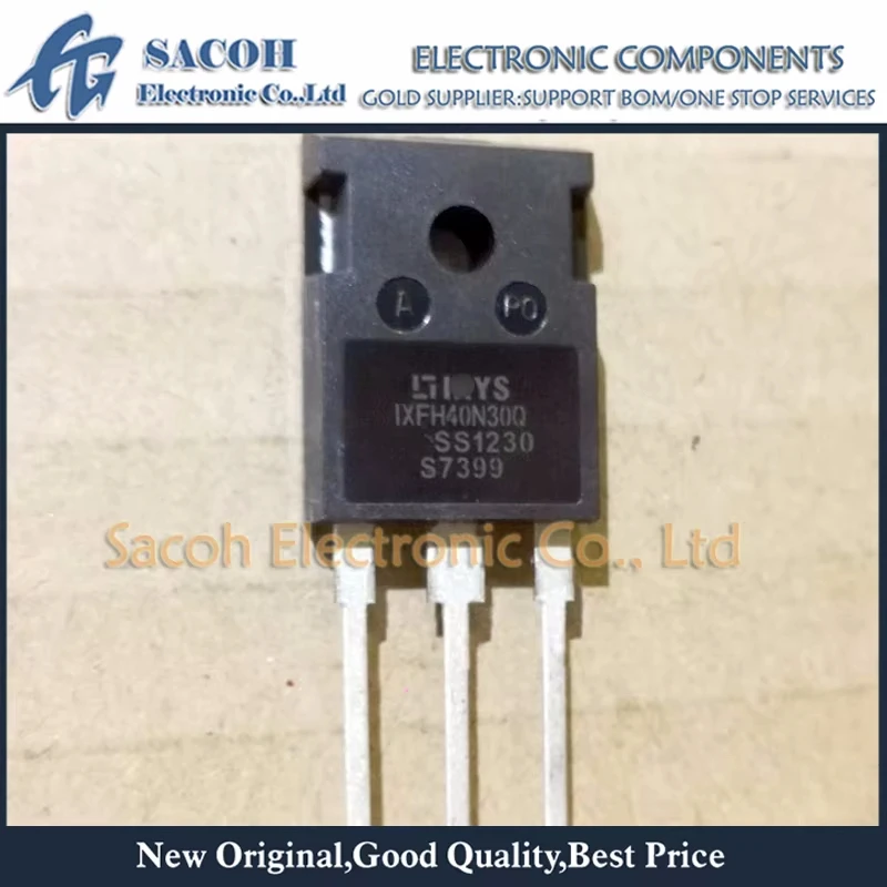 

SACOH New Mosfet transisto 10Pcs/Lot IXFH40N30Q IXFH40N30 OR IXTH40N30 TO-247 40A 300V HiPerFET Power MOSFET