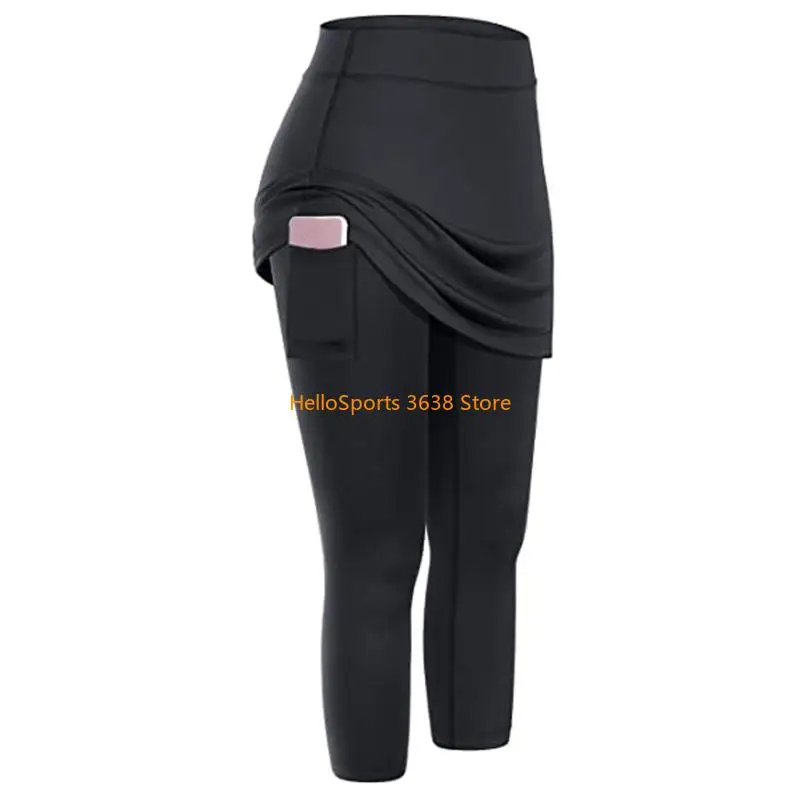 المرأة مرونة اللياقة البدنية طماق مع جيوب مخفية تنفس عالية الخصر سراويل بيلاتيس التدريب الرياضي الجوارب السراويل A52F #6