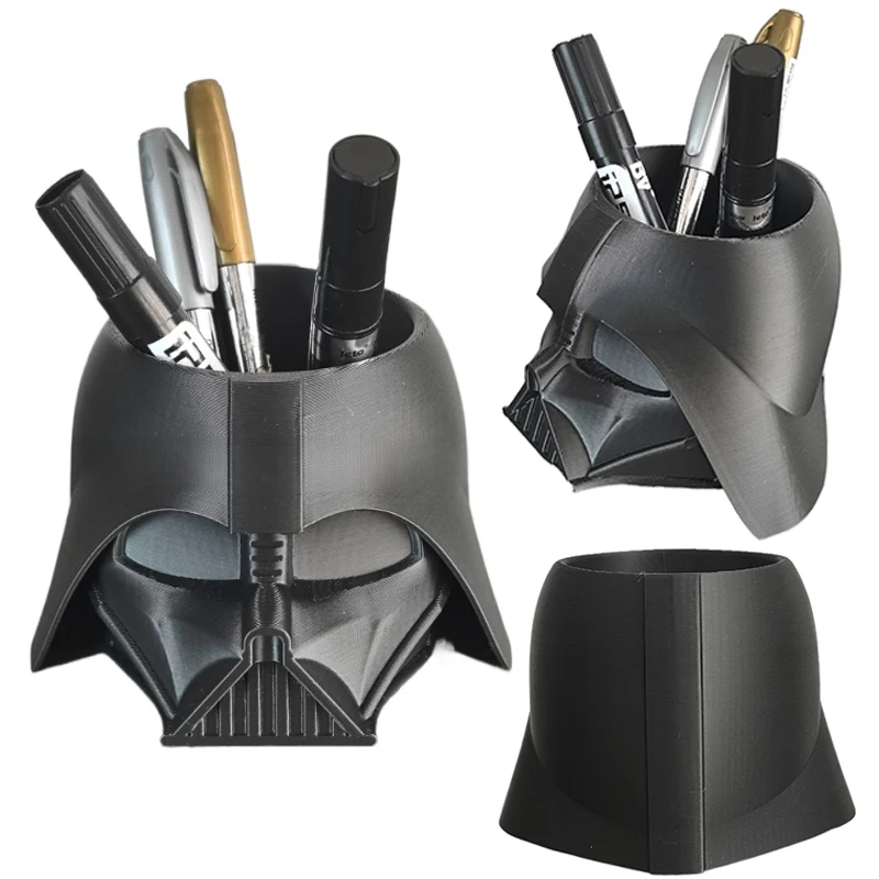 Star Wars Darth Vader Pen Holder Personalized Pencil Container Makeup Brush Stationery Storage Box Desktop Ornaments Supplies