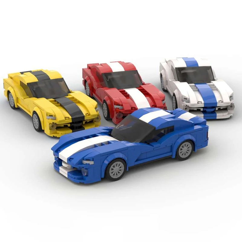 271pcs MOC Bob Weave Viper Set Four Colors 8 Stud City Champions Model Building Blocks Toys Architecture Christmas Gift Brick