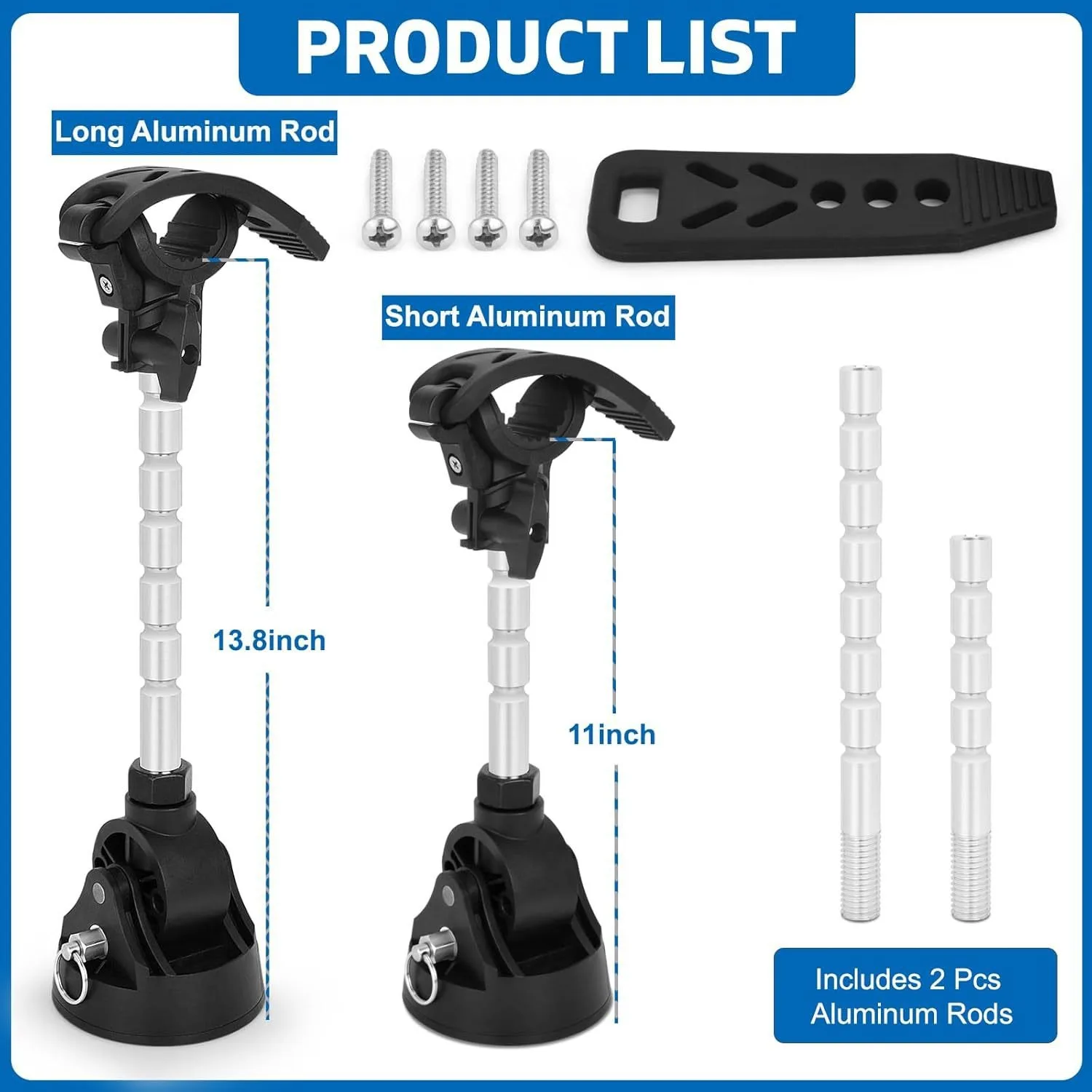 Trolling Motor Mount Bracket Vibration Reduction Anti Rebound Shaft Support Marine Installation Frame