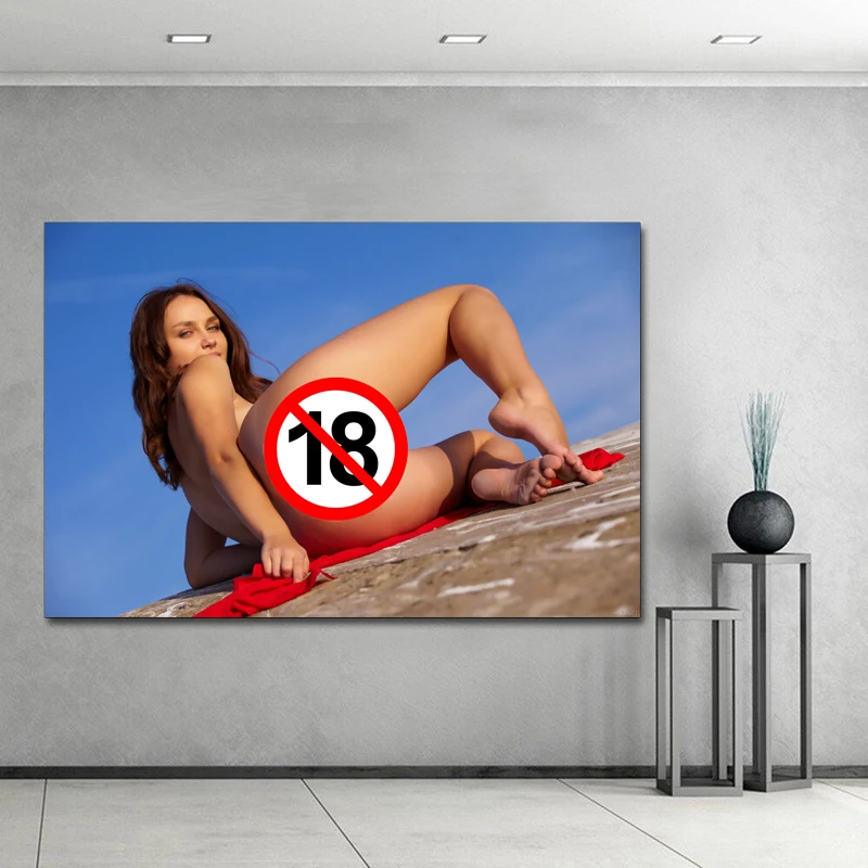 Sexy Model Brunette Erotic Girl Ass Pussy Naked Tanned Zlatka A Wall Art Poster Canvas Printings Home Decor Bedroom Painting