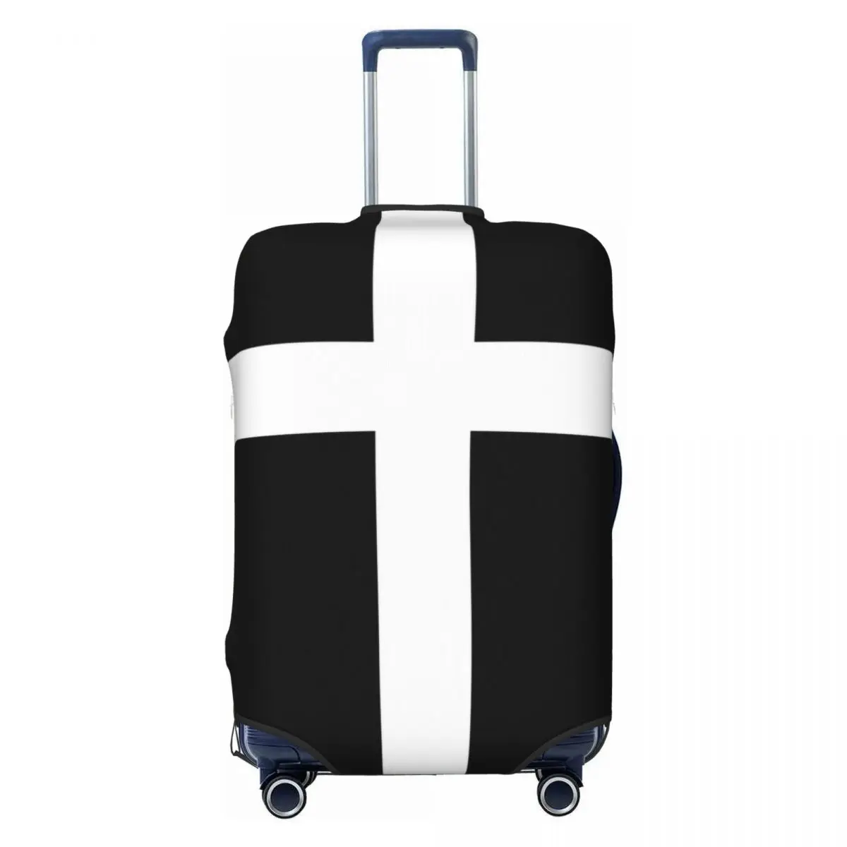 

Custom Classic Jesus Cross Luggage Cover Protector Cute Christian Religious Faith Travel Suitcase Covers for 18-32 Inch