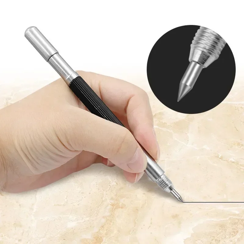 

New Glass Ceramic Double Head Marker Pen Tile Woodcarving Metal Alloy Marker Pen Drawing Pen Diamond Cutting Hand Tools