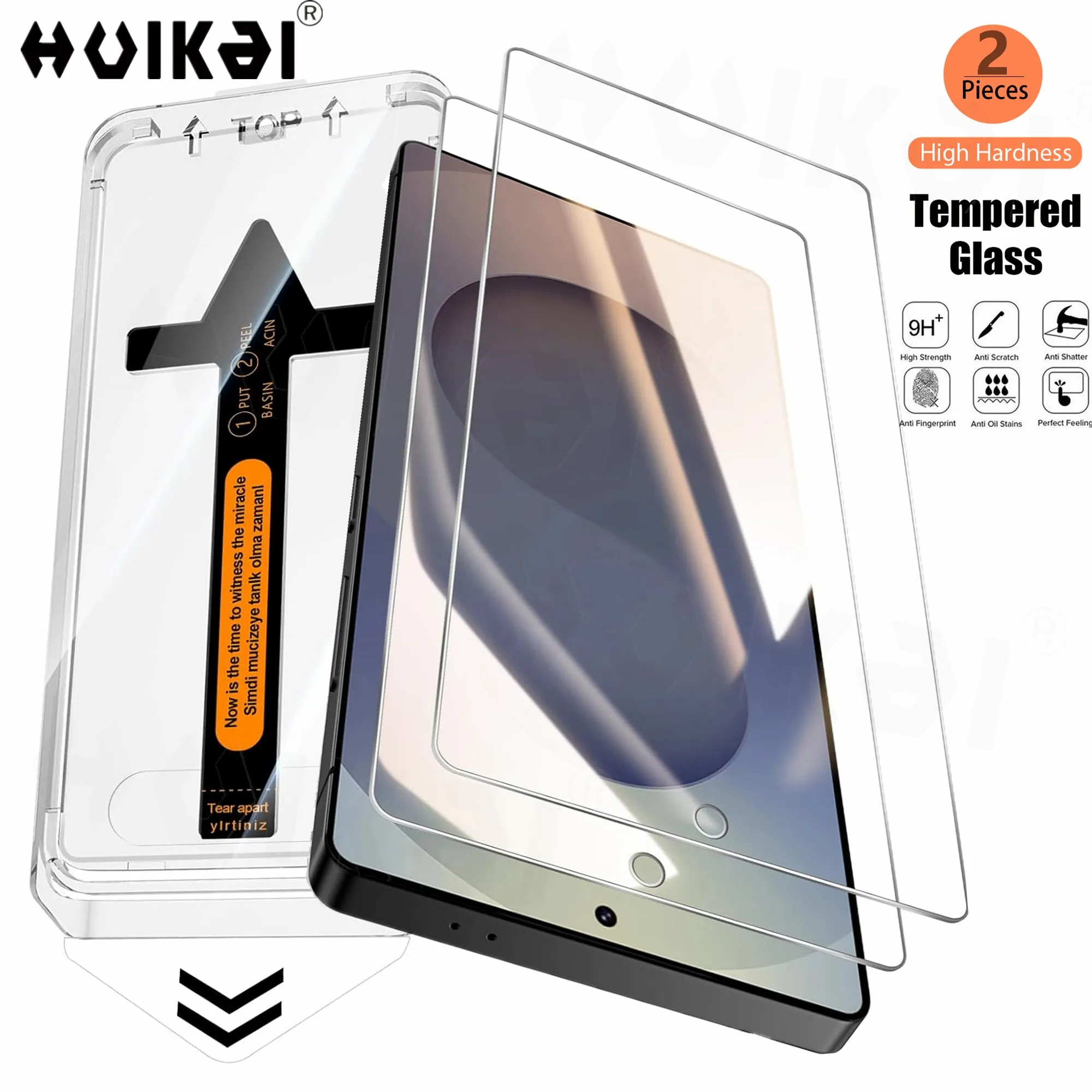 

2 шт. Защитное стекло для Samsung Galaxy S26 Ultra S25 Plus S24, с функцией автоматического удаления пыли, без пузырьков, HD-качество, прозрачный чехол