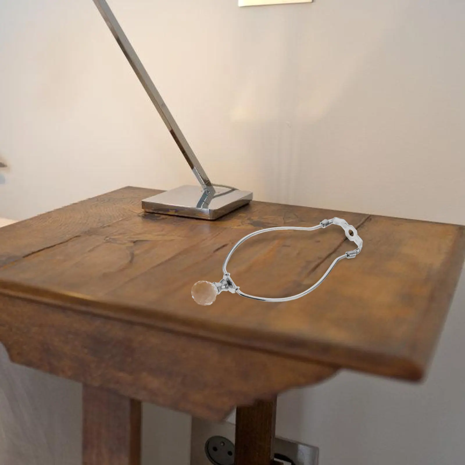 

1 Set Lamp Harp Bracket Kit with Lampshade Finial Replacement for Table Floor Lamp Repair DIY Accessories Finials for Lamps