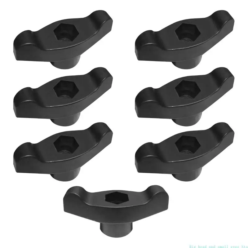 

581C Pack of 7 Plastic Knobs Lawn Mower Knob for Efficient Lawn Maintenance Tool