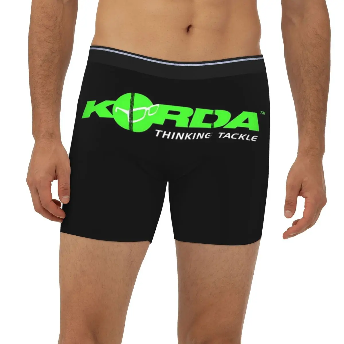 

Длинные трусы-боксеры с логотипом Korda Fishing, короткие мужские трусы, мягкое нижнее белье для мужчин, подарок бойфренду
