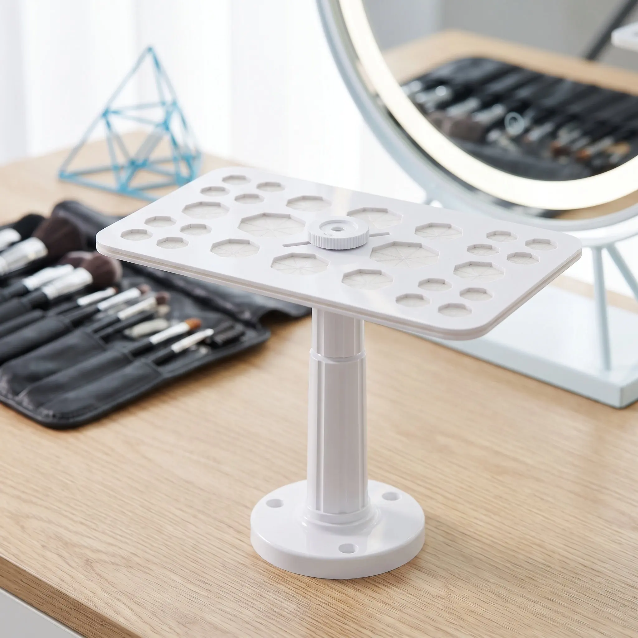 Makeup Brush Drying Rack Organizer Stand Dryer Holder Tool Beauty Storage