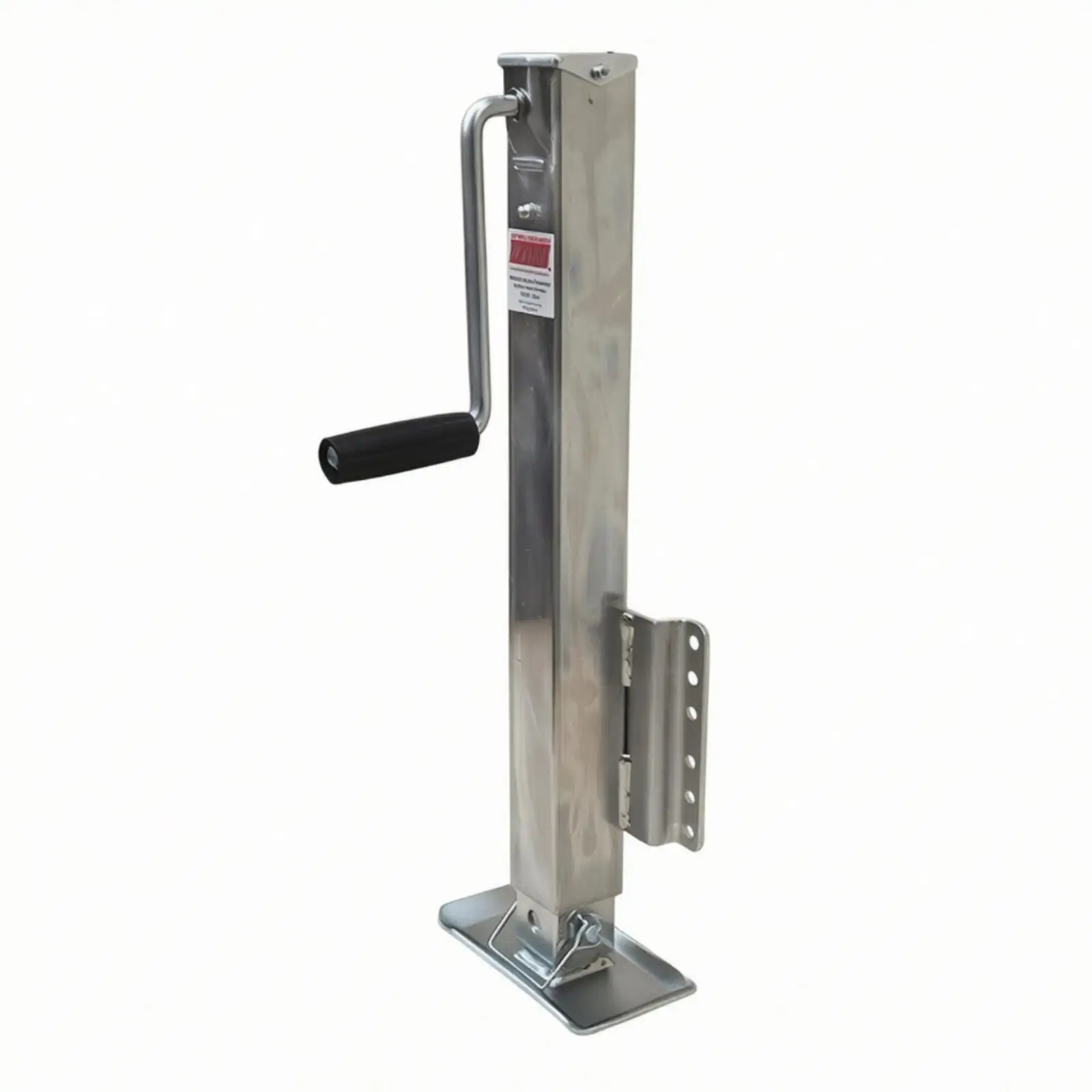Side-Wind Trailer Jack Galvanized Trailer Jack with Hand Crank Hardware Heavy-Duty Manual for RV Owners, Utility Trailers, RVs
