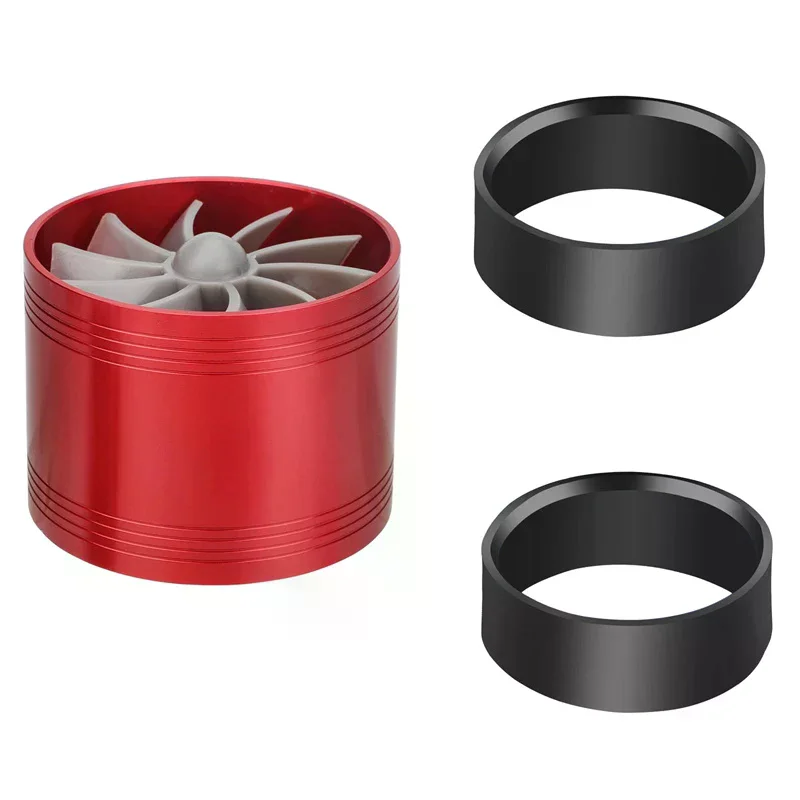 Car Turbine Supercharger Turbo Refit Car Air Intake Turbonator Single Fan Supercharger Gas Saver Kit Auto Replacement Part