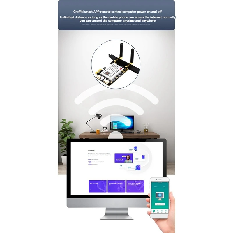 Smart-Tuya ordinateur interrupteur de réinitialisation de l'alimentation carte PCIE ordinateur à distance carte de démarrage APP télécommande pour Google Home/Amazon Echo