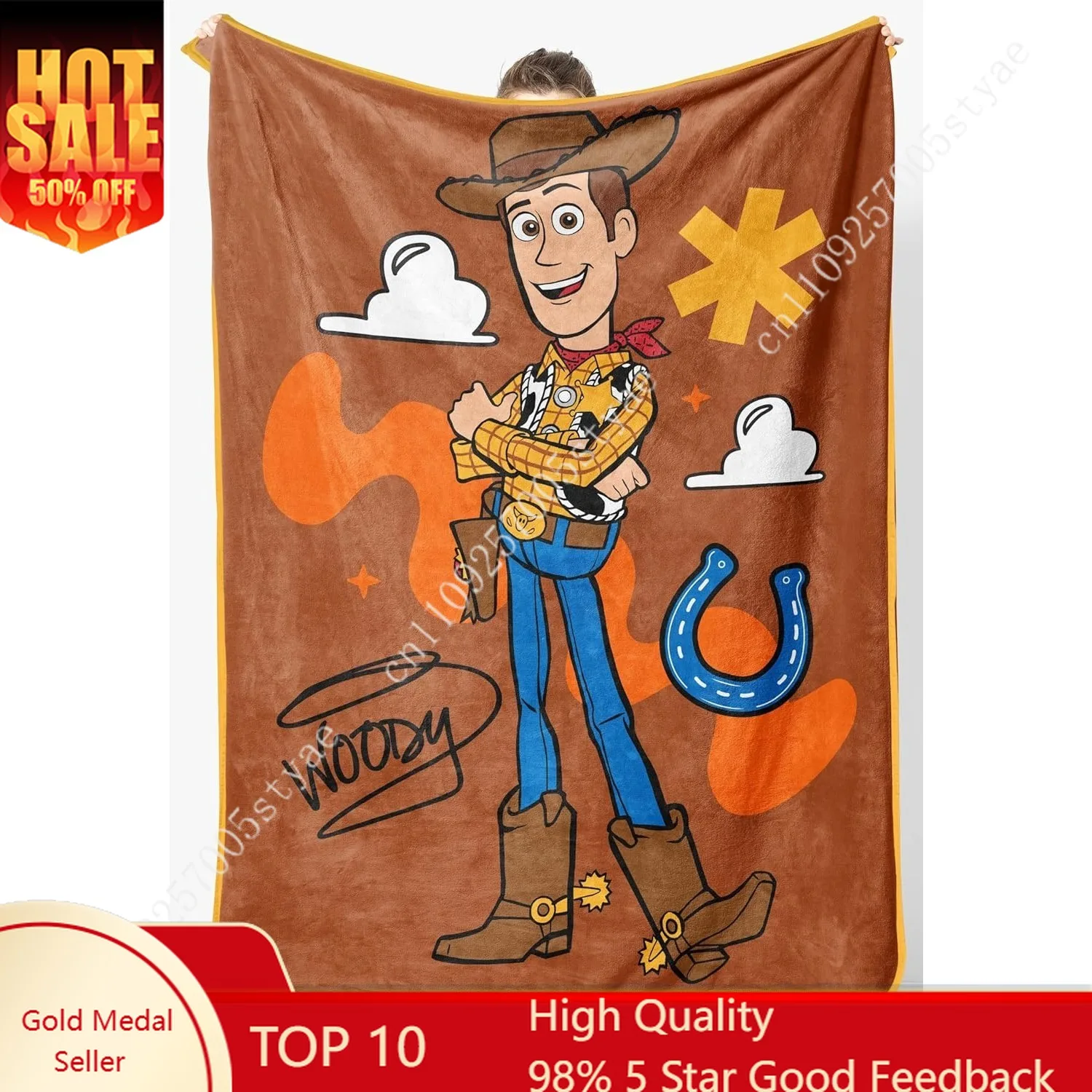 

Woody Buzz Lightyear Blankets Disney Plush Blanket Soft Indoor Decoration Adult Child Holiday Party Gifts Warm Custom Quilt