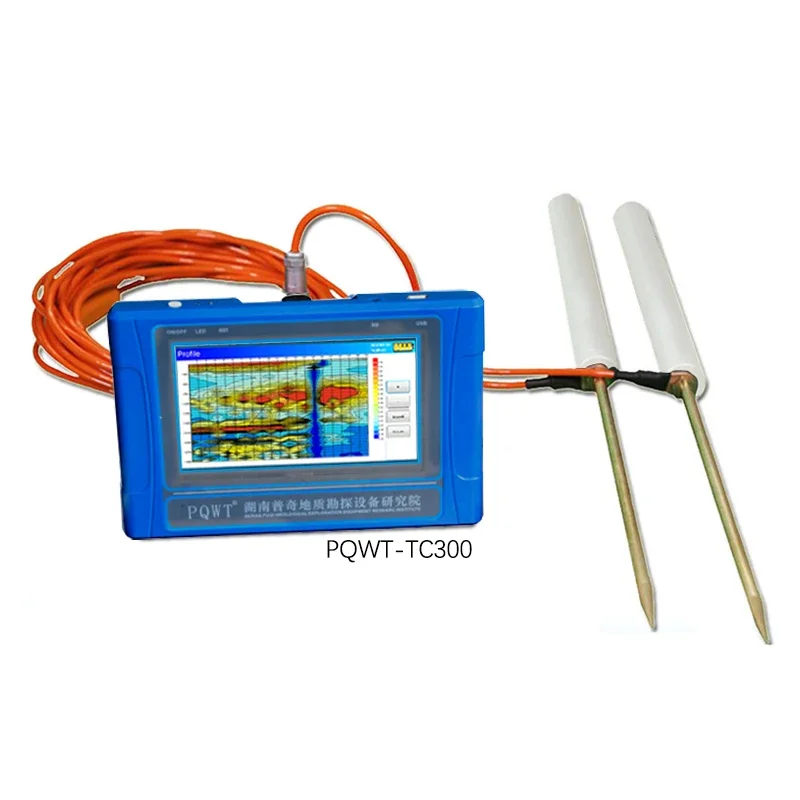 PQWT-TC300 High Accuracy Auto Mapping Groundwater Detector 300M Underground Water Finding Detection Machine