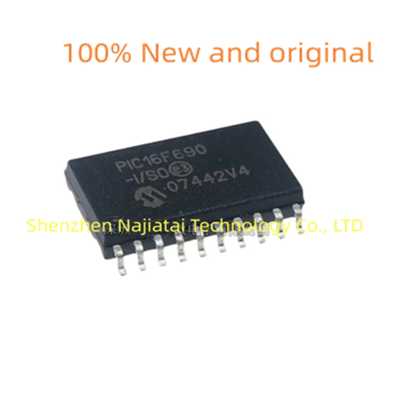 10PCS/LOT 100% New Original PIC16F690-I/SO PIC16F690-I PIC16F690 SOP-20 IC Chip