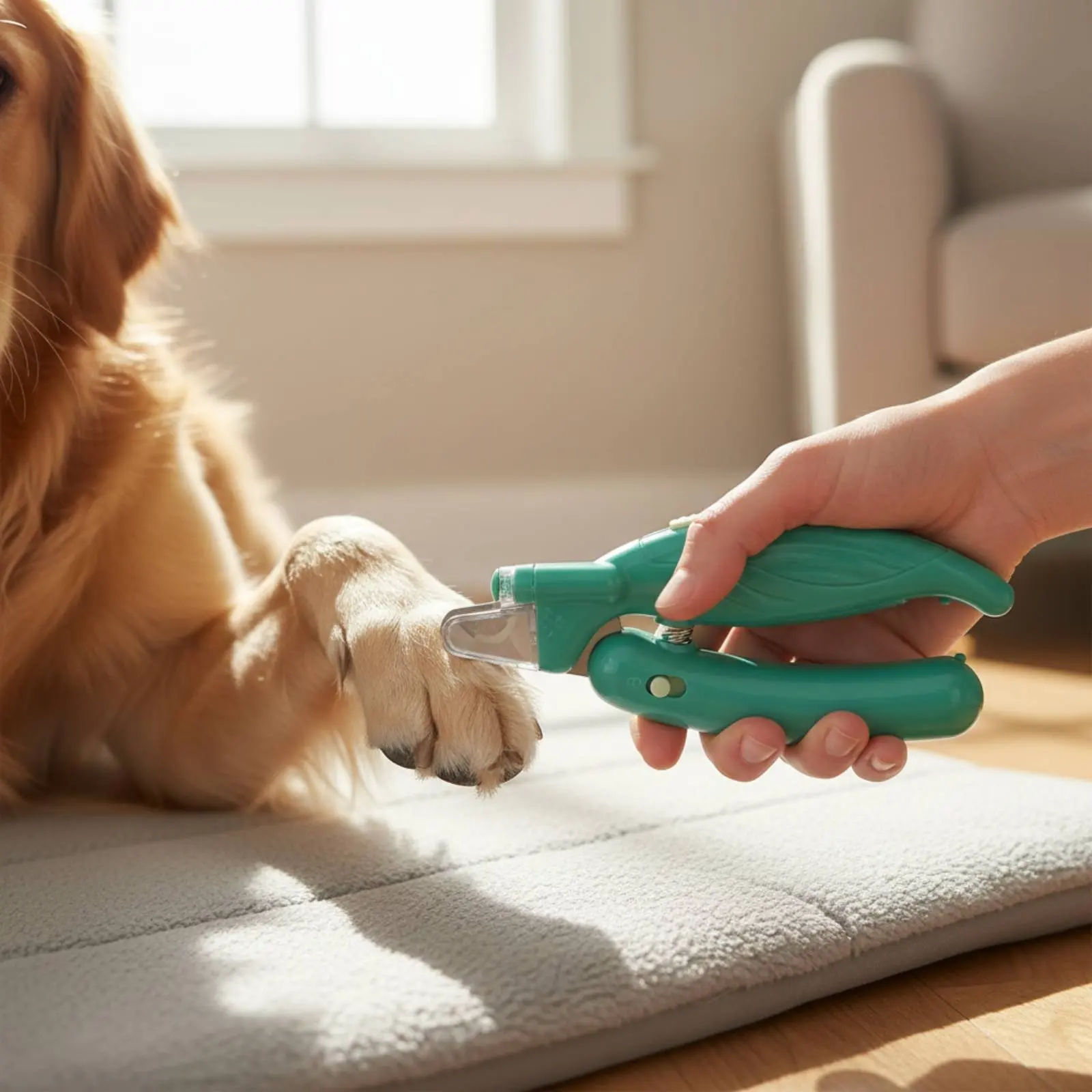 

Dog and Cat Nail Scissors Coil-Loaded Pet Nail Trimmer for Beginners