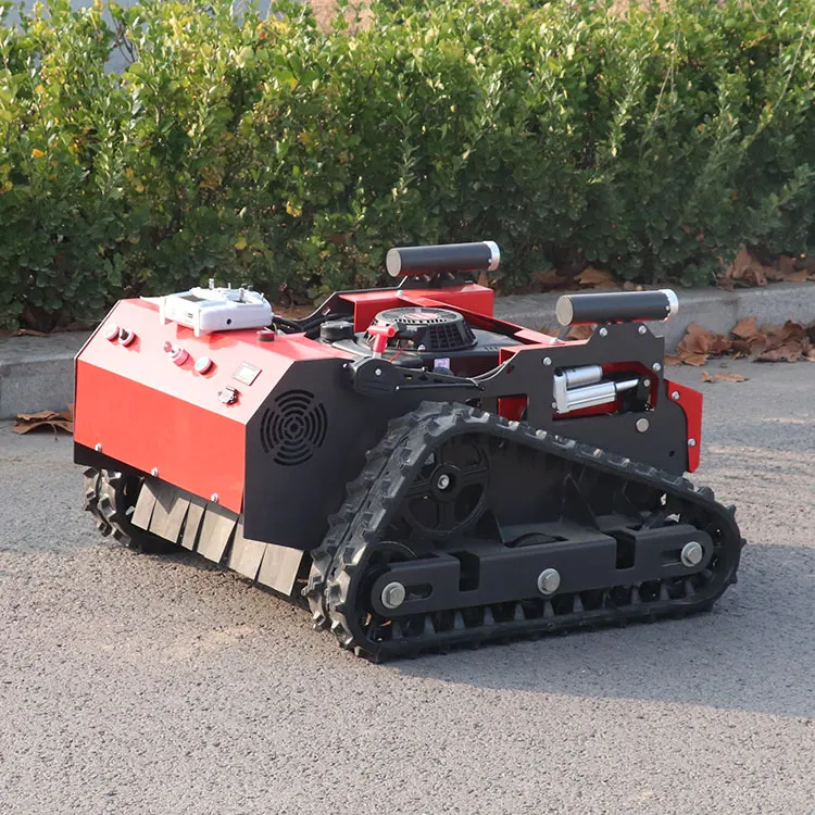 Crawler Remote Controlled Electric Self - Propelled Multifunctional Grass Cutter  Lawn Mower