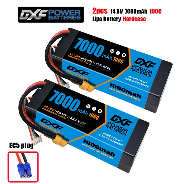 2PCS DXF 2S 3S 4S 6S Lipo-batterij 8400mAh 9200mAh 10000mAh 6500mAh 8000mAh 7000mAh 6200mAh 5200mAh 7.6V 11.1V 15.2V 14.8V 22.2V - afbeelding 1