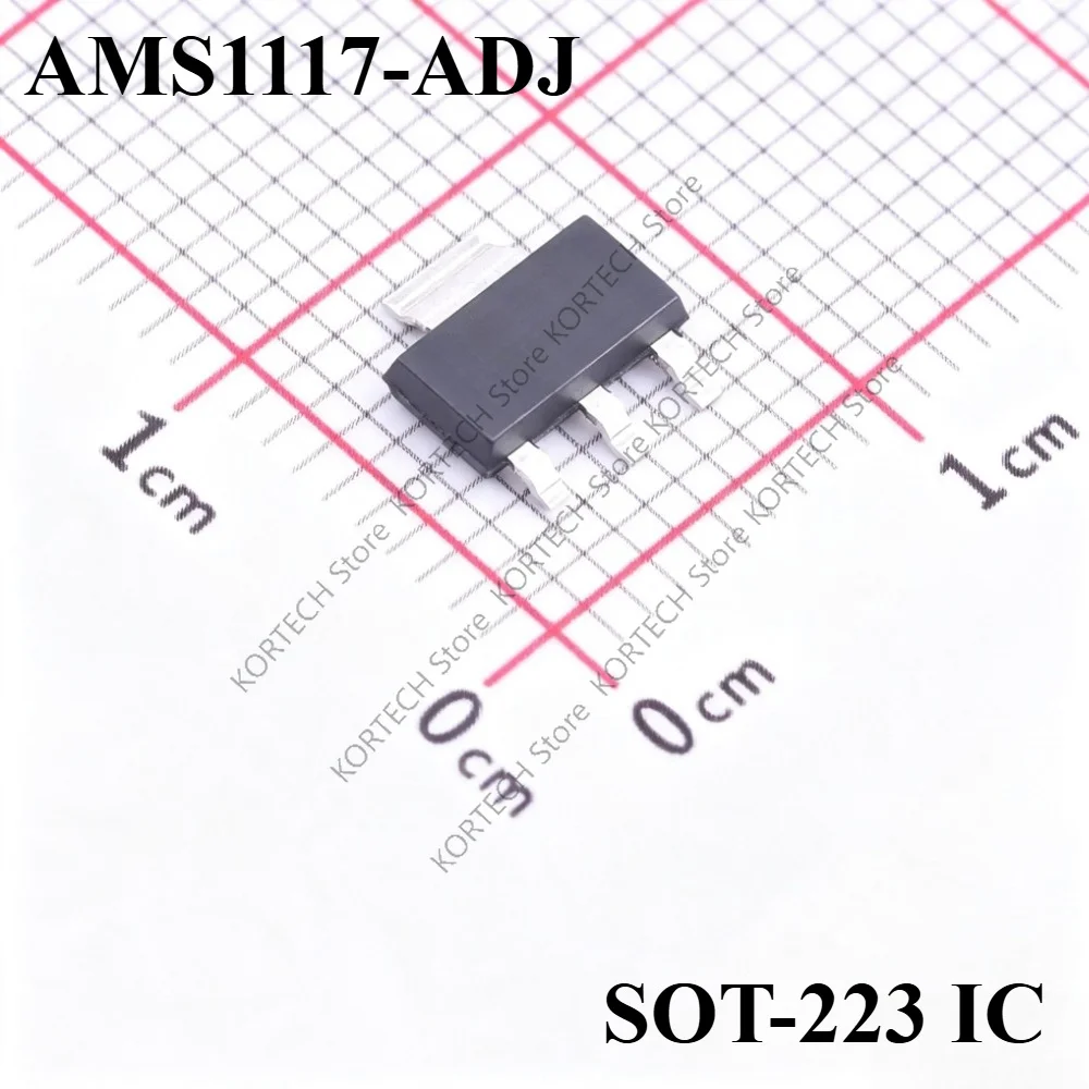 100pcs/Lot AMS1117 AMS1117-3.3V AMS1117-ADJ AMS1117-1.8 AMS1117-1.2  AMS1117-1.5  AMS1117-2.5 AMS1117-5.0 SOT-223 IC