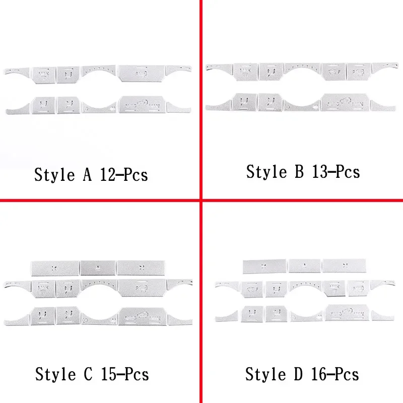 For Land Rover Range Rover Evoque 2012-19 Car styling Aluminum Alloy Car Air Conditioning Button Stickers Silver Car Accessories