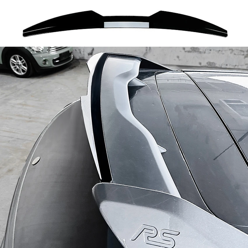 For Ford Focus MK3 RS 2011-2018 Car Rear Tail Wings Fixed Wind Spoiler Gloss Black Carbon Look Body Kits Tuning Auto Accessories