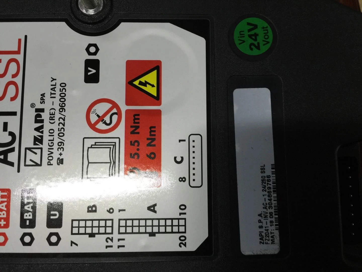 FZ2107 FZ2041 ZAPI AC1 24V/250A controller Heli Hangcha Noli parti del carrello elevatore