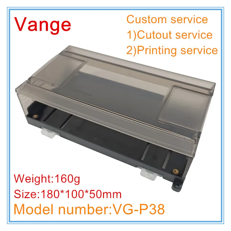 Vange PLC junction box 180*100*50mm ABS plastic enclosure PCB apparatus housing