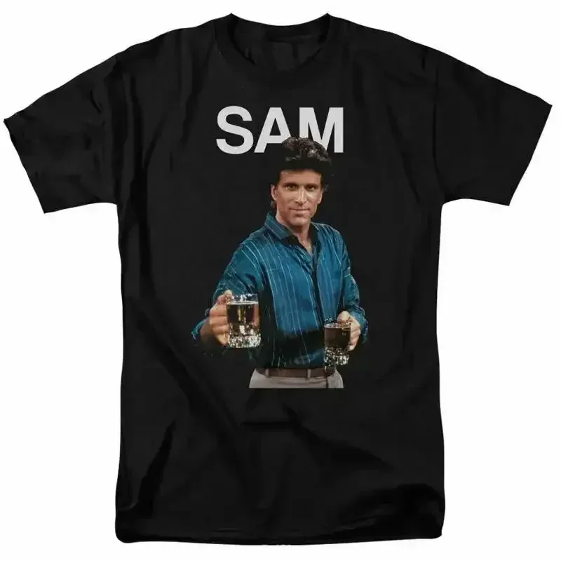 Cheers Sam T Shirt Mens Licensed Classic TV Merchandise Malone Black