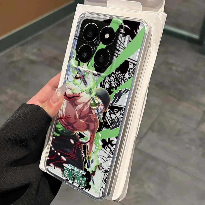 

One Piece Roronoa Zoro Luffy Phone Case For Xiaomi 17 15 14 13 12 12S 12X 12T 11 11T Pro max Lite ultra TPU Transparent