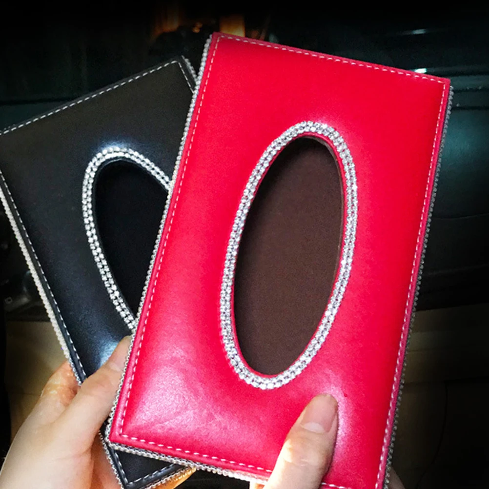 

1PC Creative Vehicle-mounted Tissue Box Stylish Napkin Box Multi-purpose Facial Tissue Holder High-grade Toilet Paper B