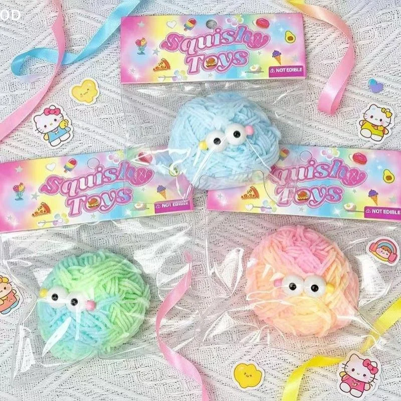 Soft And Cute Woolen Monster To Squeeze, Creative Stress Relief Venting Squeeze Ball, Slow Rebound Stress Relief Artifact