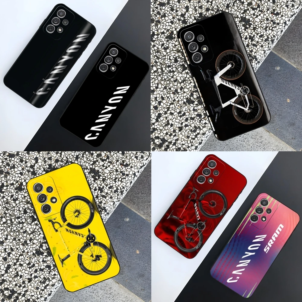 C-Canyon Bicycles Phone Case For Sumsung Galaxy S24 S23 S22 S21 S20 A24 A34 A54 A53 N20 M54 Fe Plus Ultra Black Soft Cover