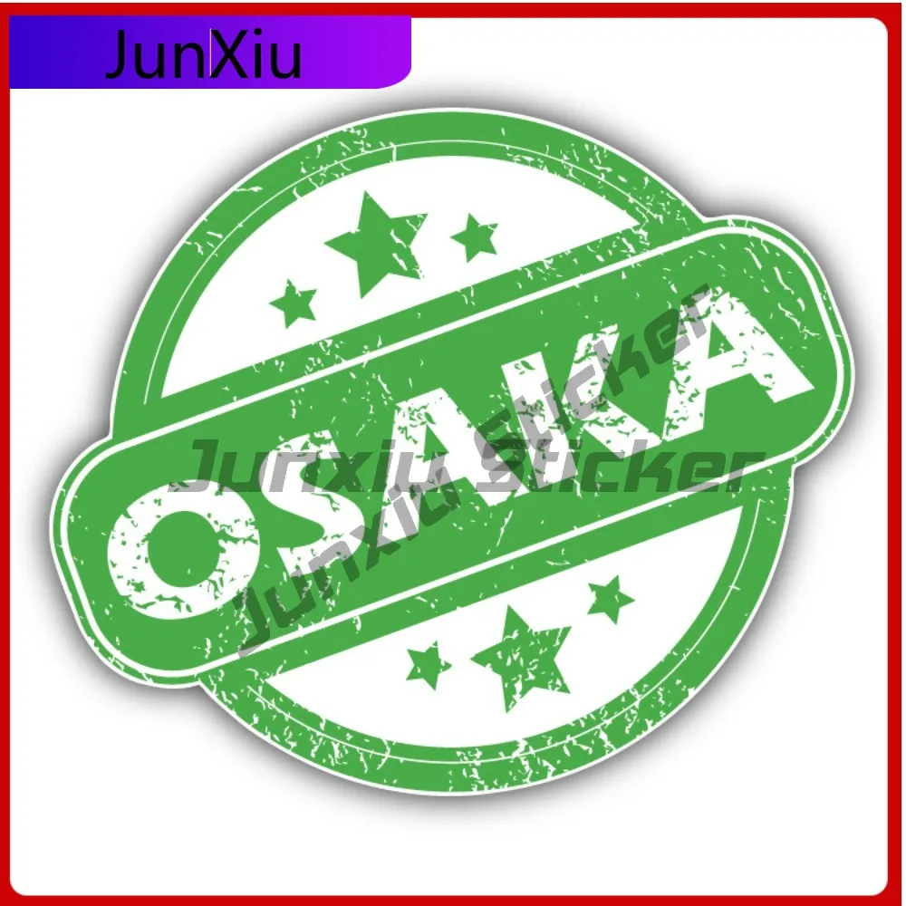

Osaka Creative Sticker Travel Stamp Car Decal Bumper Stickers Funny Style Wall Use For Laptop Surface Car Sticker Accessories